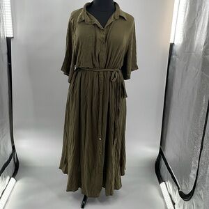 Bloomchic Button Up Dress 22-24/3X